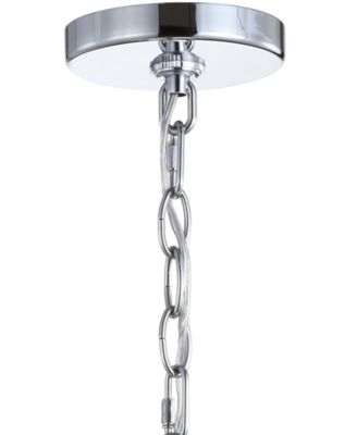 Nira 9.75" Adjustable 3D Color Burst Glass/Metal Pendant