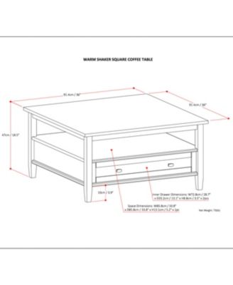Warm Shaker Coffee Table