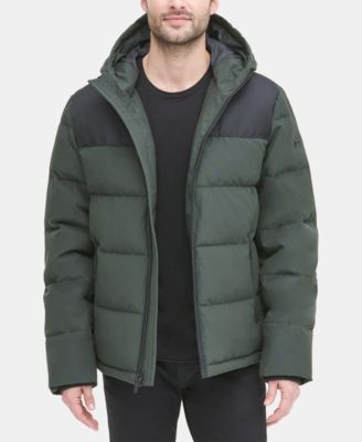 hooded long faux fur coat