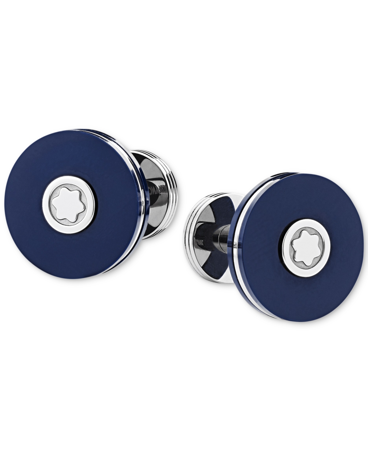 Montblanc Men's Blue Round Cuff Links In No Color
