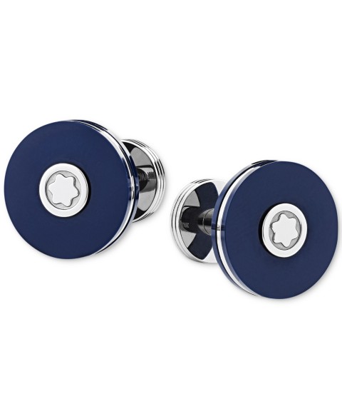 Мужские аксессуары Montblanc Blue Round Cuff Links