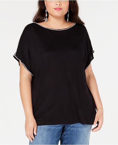 Inc International Concepts Inc Plus Size Rhinestone Top Created
