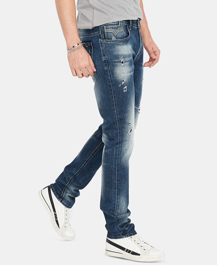 Buffalo David Bitton Men's MaxX Ripped Skinny Jeans Macy's