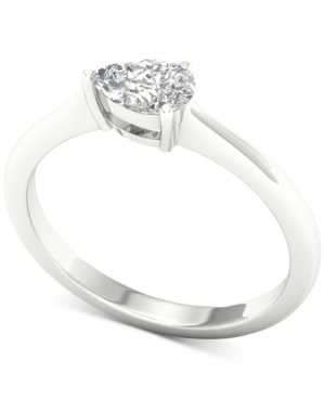 image of Diamond Pear Solitaire Ring (1/3 ct. t.w.) in 14k White Gold