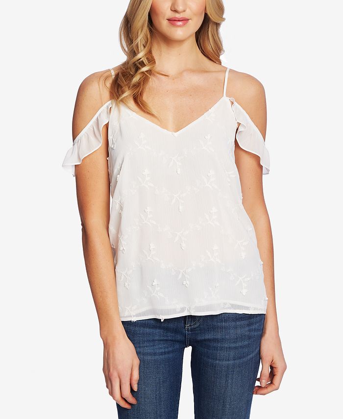 CeCe Embroidered OffTheShoulder Tank Top Macy's