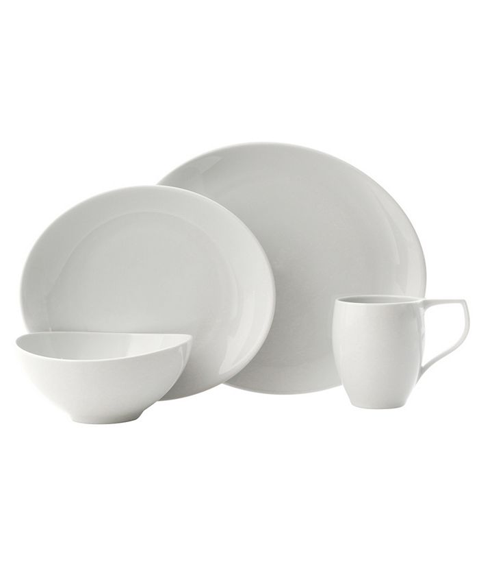 Namb CLOSEOUT Nambe Dinnerware Butterfly II Winter Snow 4 Piece