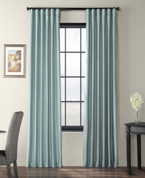Exclusive Fabrics & Furnishings Taffeta Curtain Panel, 50" X 96" In Light Blue