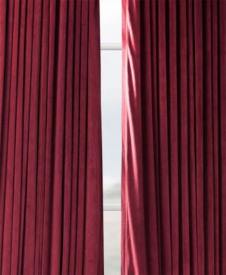 Burgundy Signature Extra Wide Velvet Blackout Curtain