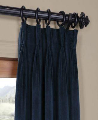French Pleat Signature Velvet Blackout Curtain