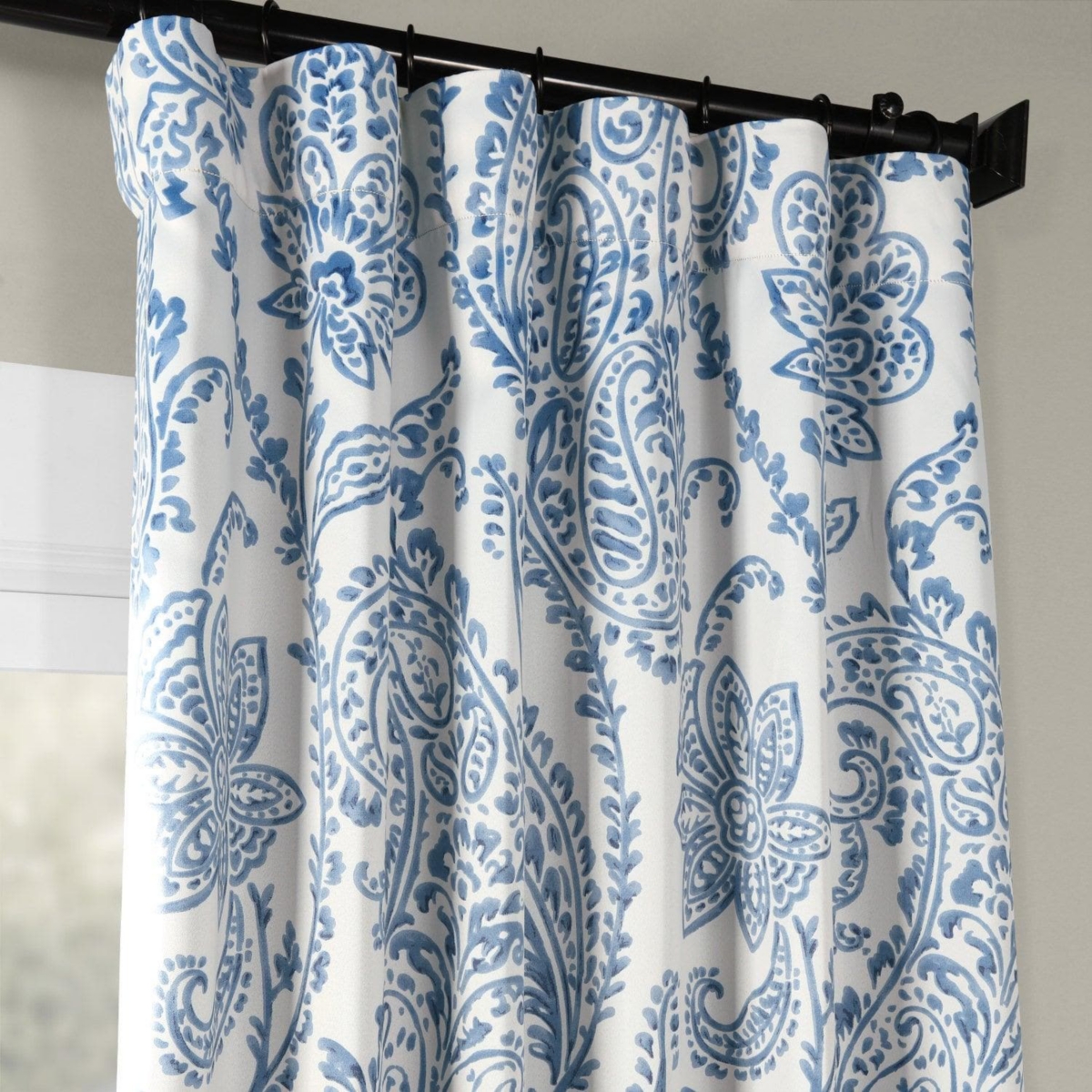 Half Price Drapes Tea Time Floral Room Darkening Curtain