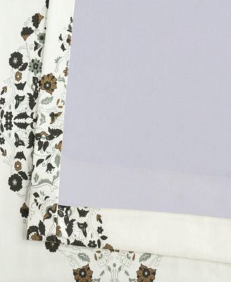 Emblem Printed Cotton Room Darkening Curtain