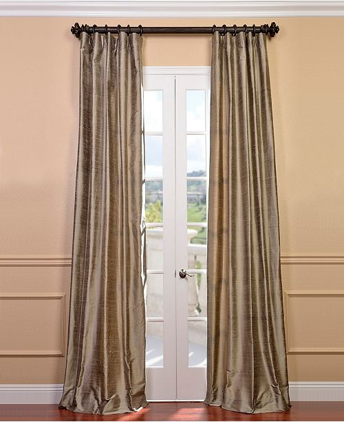 Exclusive Fabrics Furnishings Textured Dupioni Silk 50 X 108