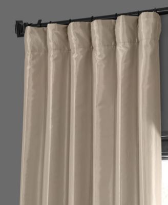 Faux Silk Taffeta Blackout Curtain