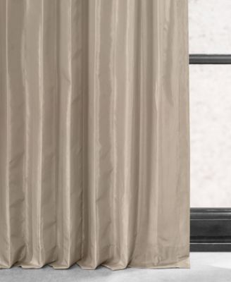 Faux Silk Taffeta Blackout Curtain