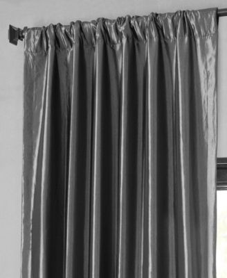 Faux Silk Taffeta Blackout Curtain