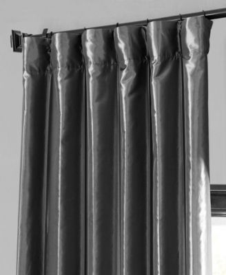 Faux Silk Taffeta Blackout Curtain