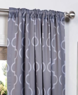 Seville Geometric Room Darkening Curtain