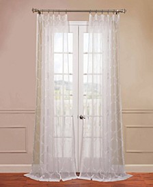 Florentina Embroidered Sheer 50" x 120" Curtain Panel