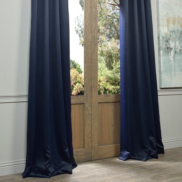 Exclusive Fabrics & Furnishings Grommet Blackout 50" x 63" Curtain
