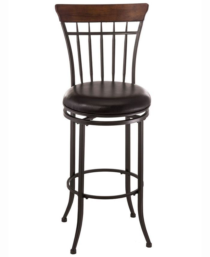 Hillsdale Cameron Swivel Vertical Spindle Bar Height Stool Macy's