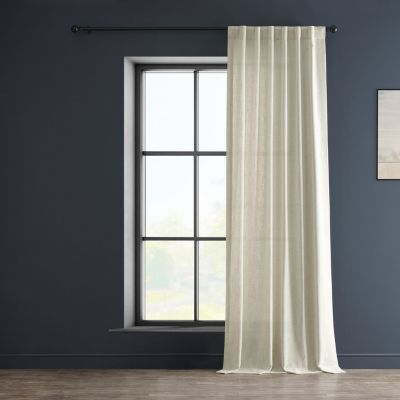 Heavy Faux Linen Curtain