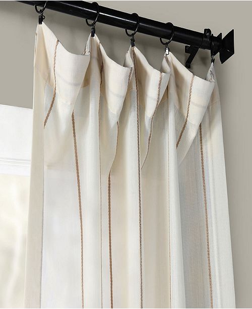 Exclusive Fabrics Furnishings Aruba Striped Linen Sheer 50 X