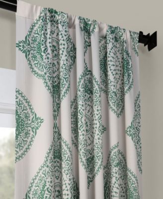 Henna Emblem Room Darkening Curtain