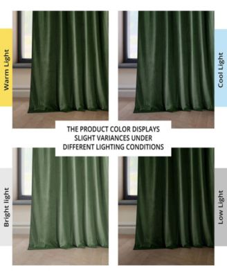 Heritage Plush Velvet Room Darkening Curtain