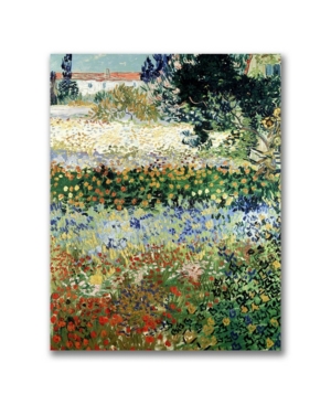 Trademark Global Vincent Van Gogh 'garden In Bloom' Canvas Art In Multi