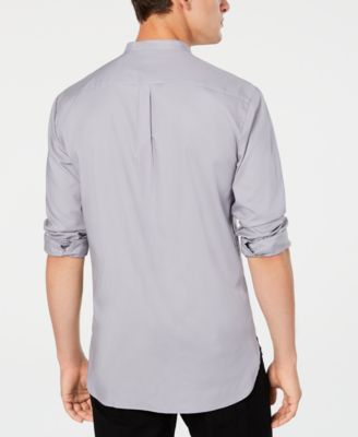 トップス marka BAND COLLAR SHIRT P.O GRAY size1 marka（マーカ）の「marka / マーカ：BAND COLLAR SHIRT P.O - CUPRO