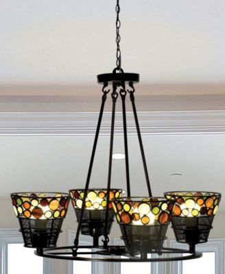 Pasqual 4-Light Mesh Tiffany Hanging Fixture