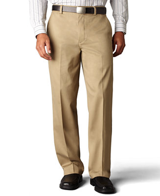 Dockers Signature Khaki Classic Fit Flat Front Pants - Pants - Men - Macy's
