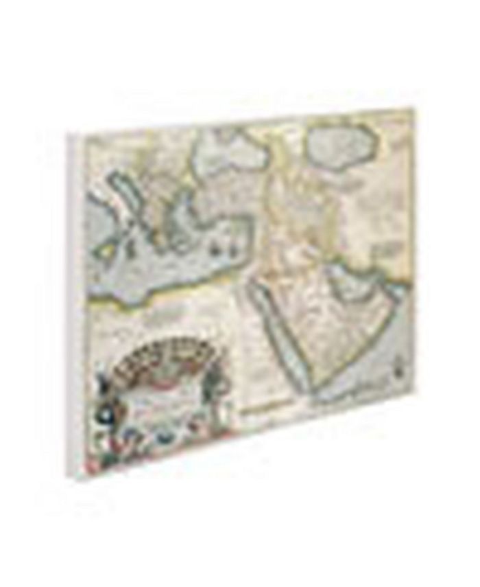 Trademark Global Abraham Ortelius 'Map of the Middle East 1570' Canvas ...