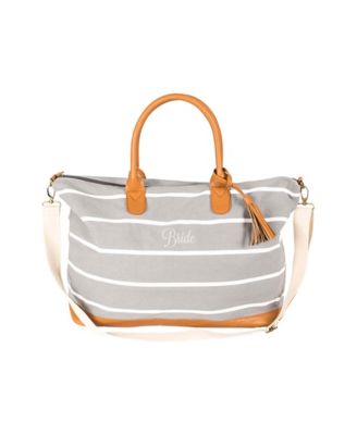 bride weekender bag