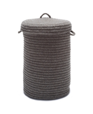 Colonial Mills Wool Blend Braided Hamper with Lid