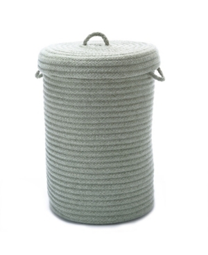 Colonial Mills Wool Blend Braided Hamper with Lid
