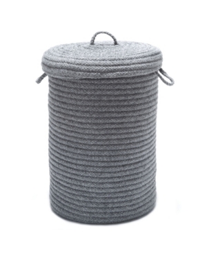 Colonial Mills Wool Blend Braided Hamper with Lid