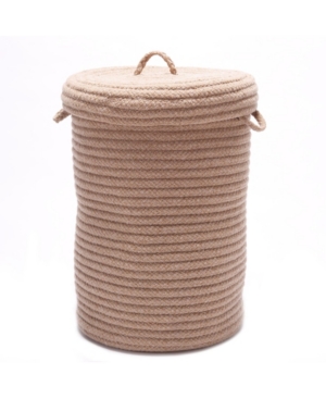 Colonial Mills Wool Blend Braided Hamper with Lid