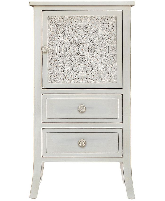 Gallerie Décor Antiqued Carved Chest Macy's