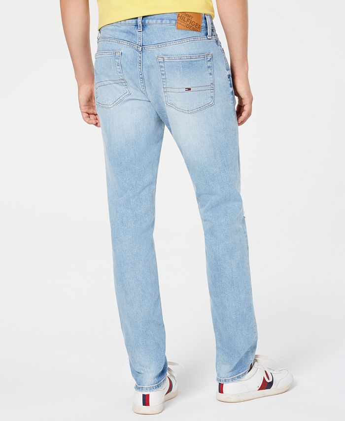 Tommy Hilfiger Men's Marley Slim Tapered Fit Stretch Distressed Jeans ...