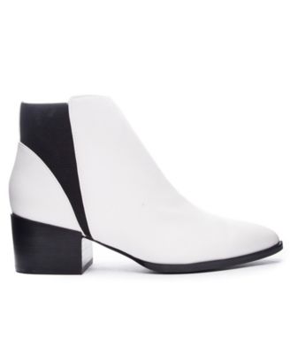 chinese laundry finn bootie white