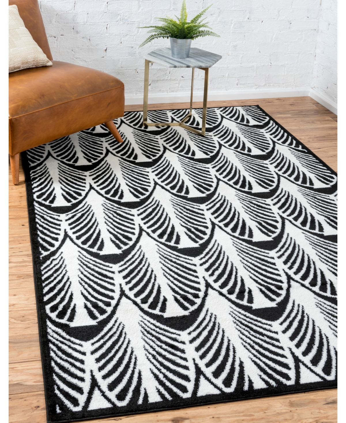 Bayshore Home Politan Pol6Area Rug - Black