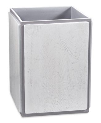 DKNY - Grey Wood Wastebasket