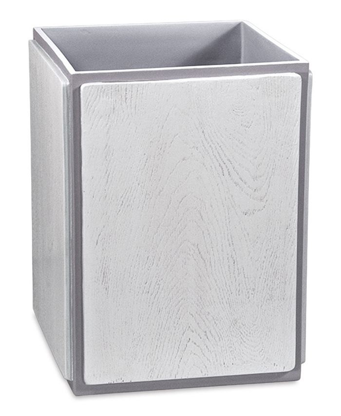 DKNY Grey Wood Wastebasket Macy's