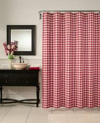 M.Style Classic Check Shower Curtain