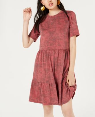 tiered t shirt dress