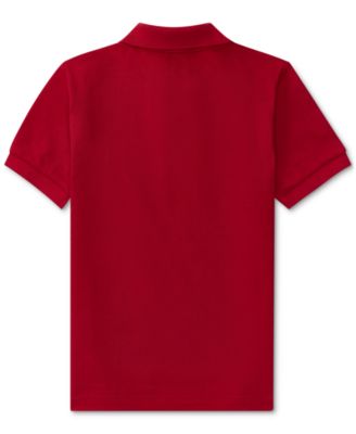 Boys' 2T-7 Cotton Mesh Polo Shirt
