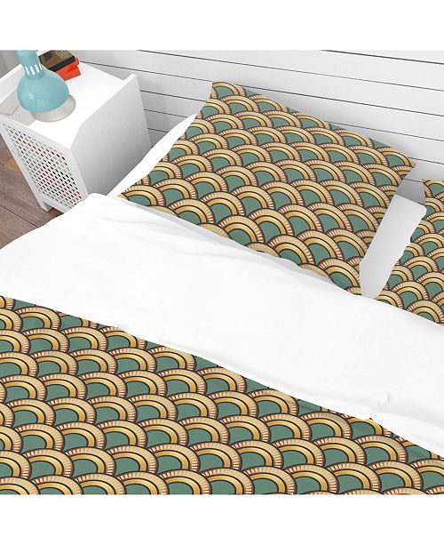 Design Art Designart Art Deco Pattern Patterned Duvet Cover Set