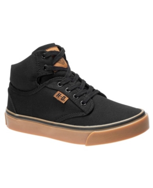 image of Harley Davidson Youth Boys Canvas Hi Top Lace Up Shoe