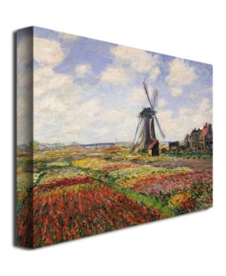 Trademark Global Claude Monet 'Tulip Fields in Holland, 1886' Canvas Art - 47" x 35"